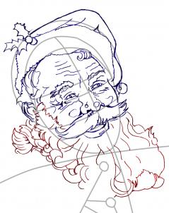 239x302 Drawn Santa Santa Claus