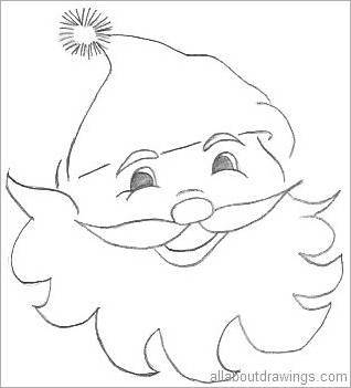 318x351 Easy To Draw Christmas Drawings Merry Christmas And Happy New