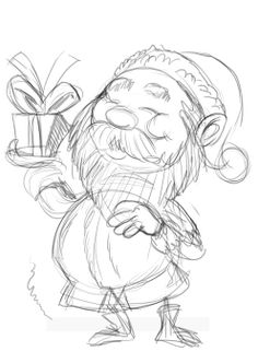 236x332 Holidaysanta Drawings Santa's Elves