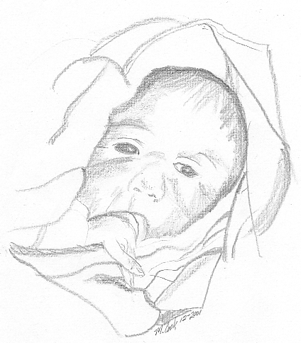 424x484 Baby Sketch