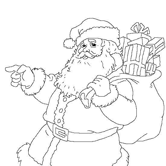 550x550 Drawn Santa Merry Christmas