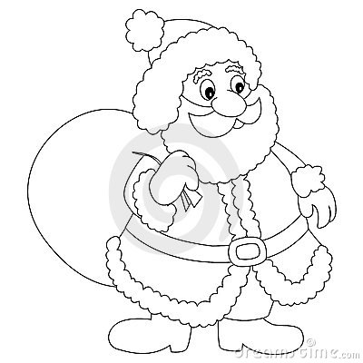 400x400 Santa Claus Clipart Outline