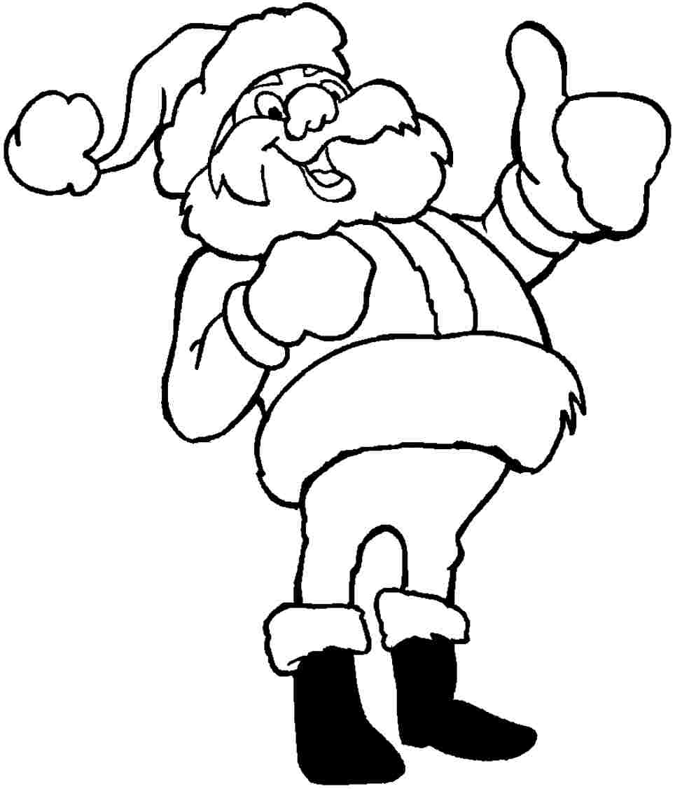 964x1126 Santa Claus Face Coloring Pages