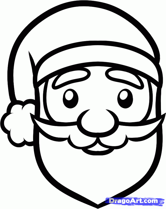 653x819 Santa Claus Sketch