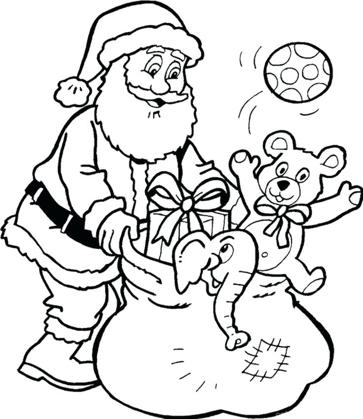 736x849 Awesome Santa Claus Coloring Page Free Download Best Pages Ideas