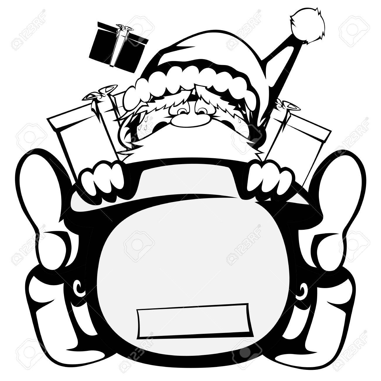 1300x1300 Santa Claus In Action