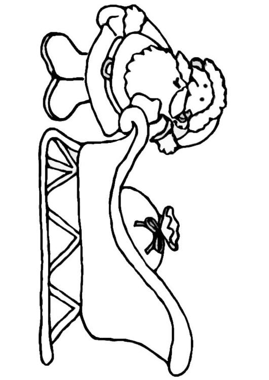 531x750 Santa Claus With Sleigh Coloring Pages