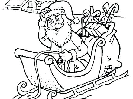 Santa Sleigh Drawing at GetDrawings | Free download