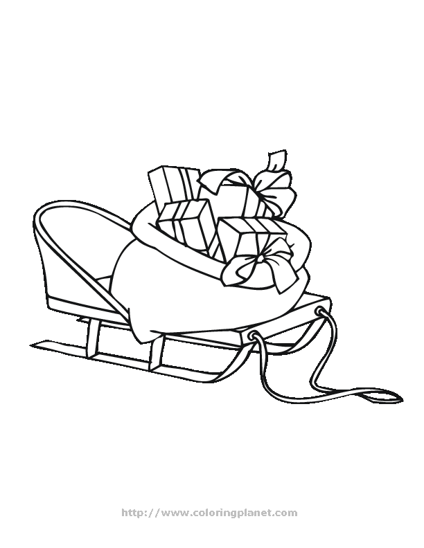 612x792 Santa Sleigh Coloring Page Many Interesting Cliparts