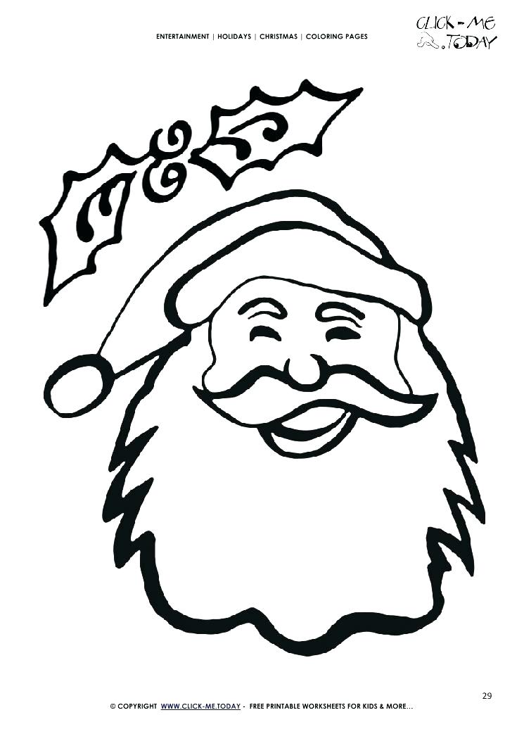 745x1053 Coloring Page Santa