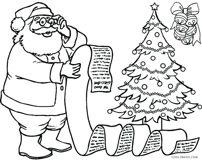 820x653 Coloring Pages Santa