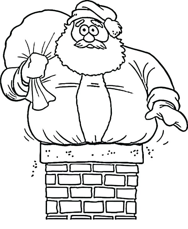 600x731 Coloring Picture Of Santa Davidparker.co