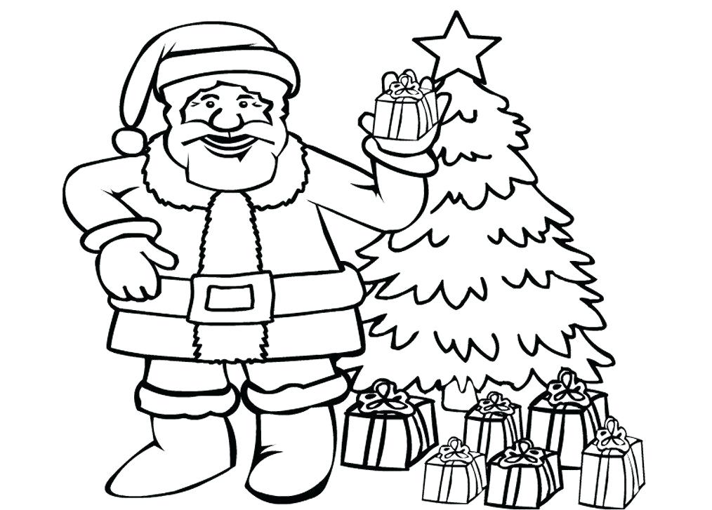 1014x727 Coloring Page Santa Printable Coloring Pages Coloring Page Santa