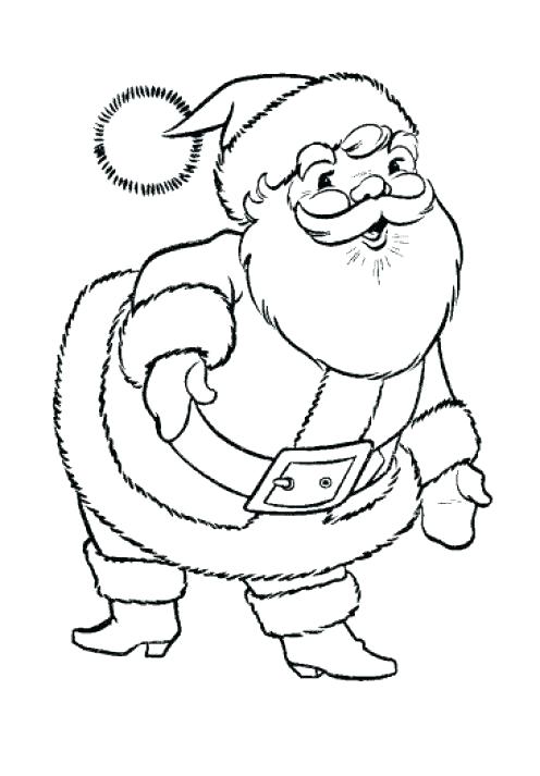 496x713 Coloring Pages Santa