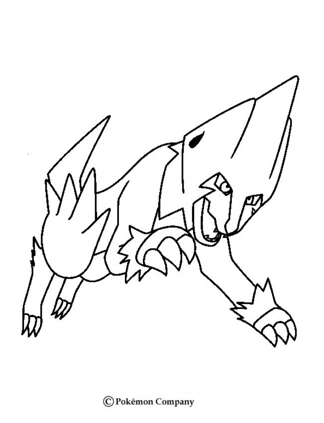 651x850 Manectric Coloring Pages
