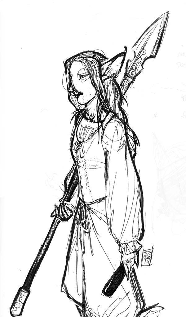 600x1022 Polearm And Sap By Magpieb0nes