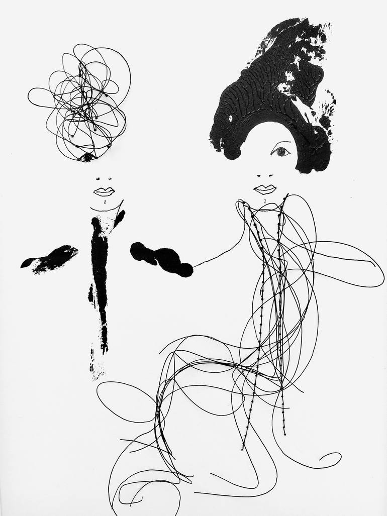 770x1027 Saatchi Art Out Together Drawing By Sarah Albisser