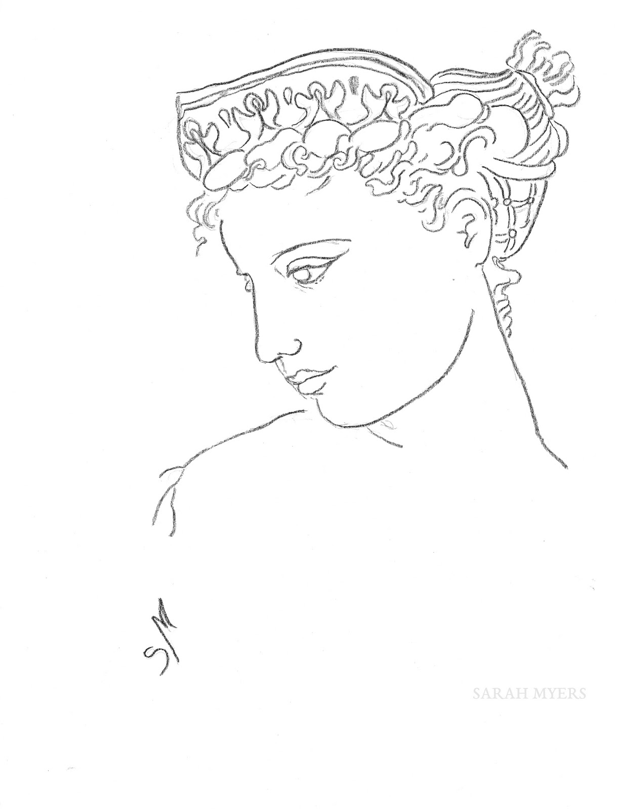 1239x1600 The Other Oeuvre Woman With A Diadem