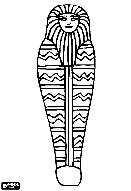 550x800 Egyptian Mummy Coloring Pages