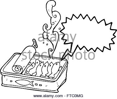 377x320 Freehand Drawn Cartoon Can Of Sardines Stock Vector Art