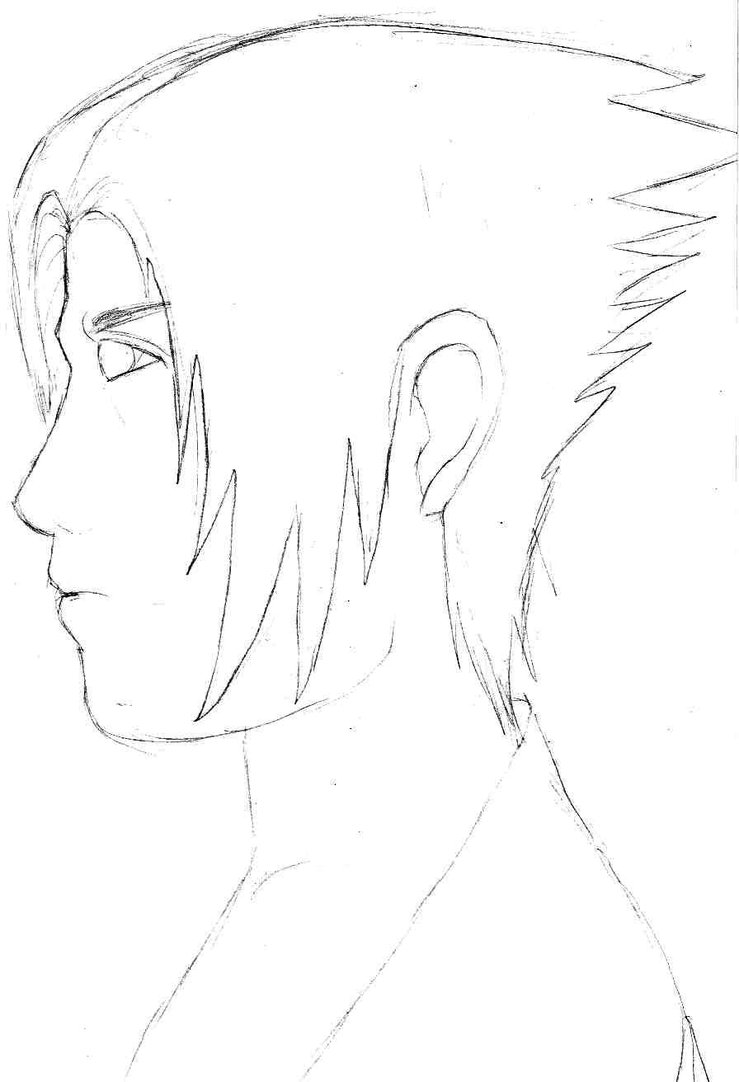 739x1082 Sasuke Uchiha Side View By Crush9arts