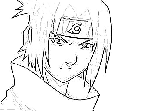 500x381 Cool Cartoon Drawings Sketches Sasuke Uchiha Cartoon Sketch