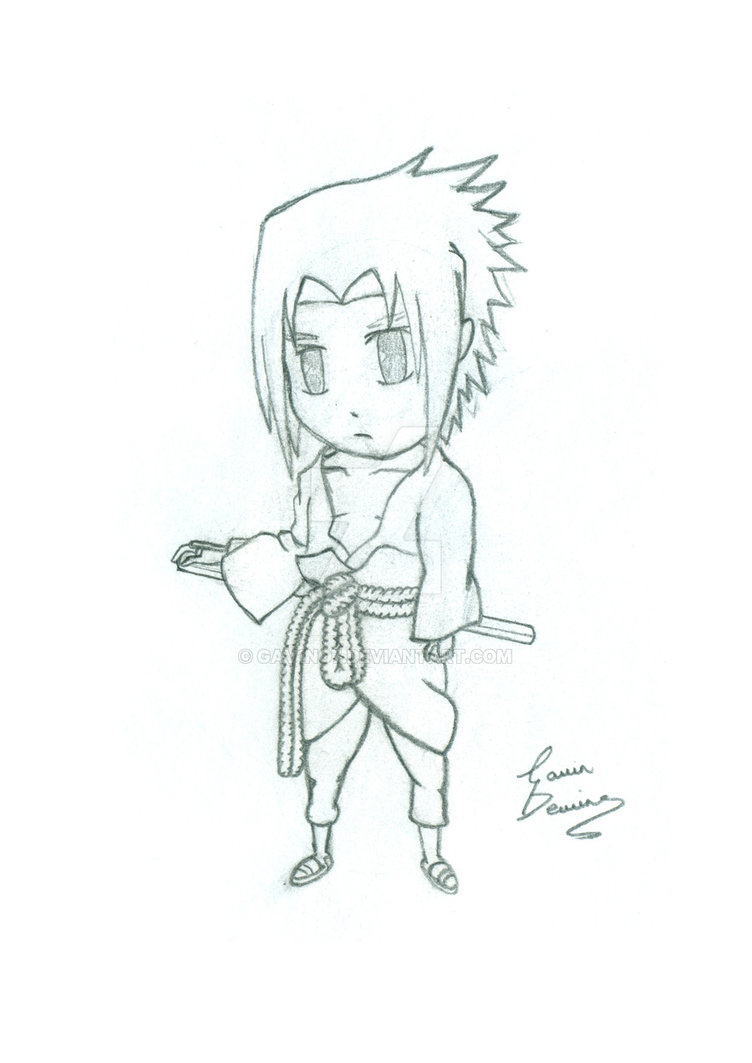 752x1063 Chibi Sasuke Drawing By Gav1no7