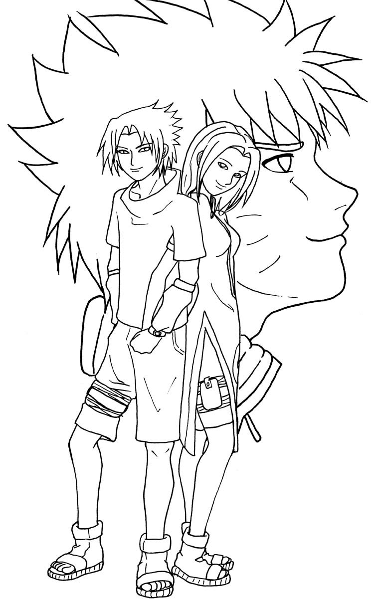 768x1205 Sasuke, Sakura And Naruto By Kshock