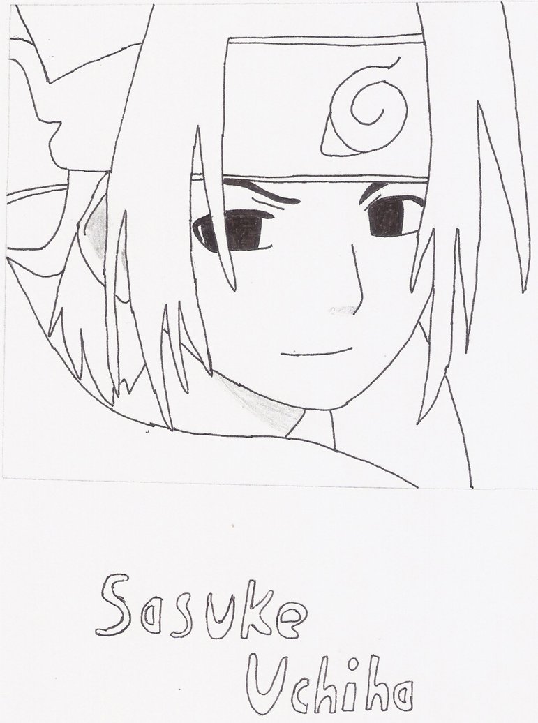 771x1036 Sasuke Sketch By Anaghia Chan