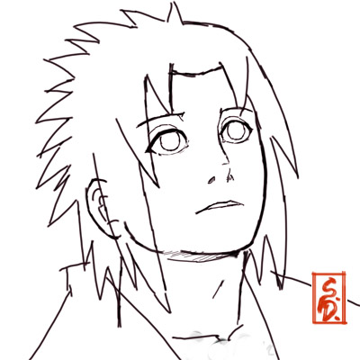 Sasuke Face Drawing at GetDrawings | Free download