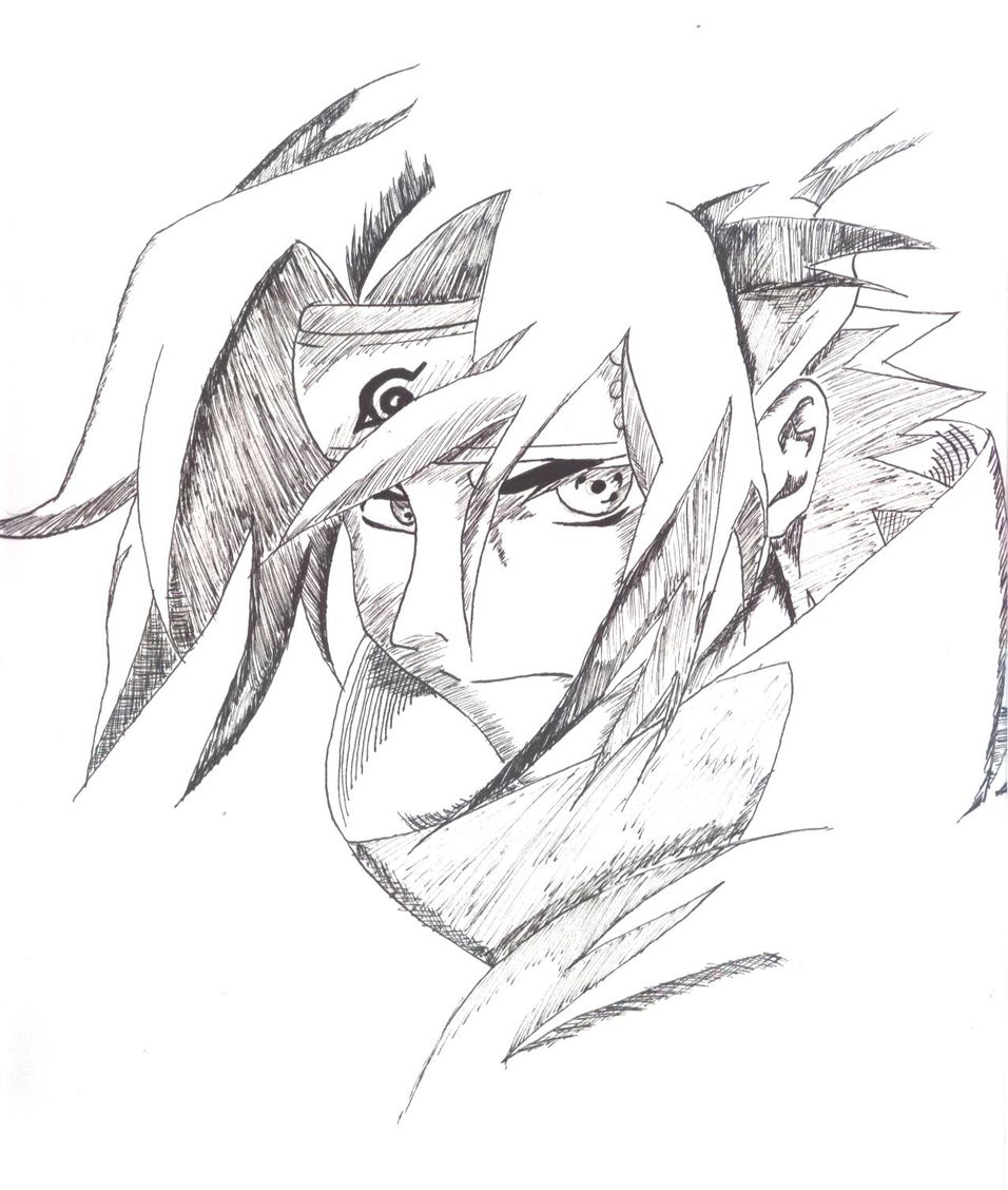 956x1128 Sasuke Uchiha B w By Airbornink22