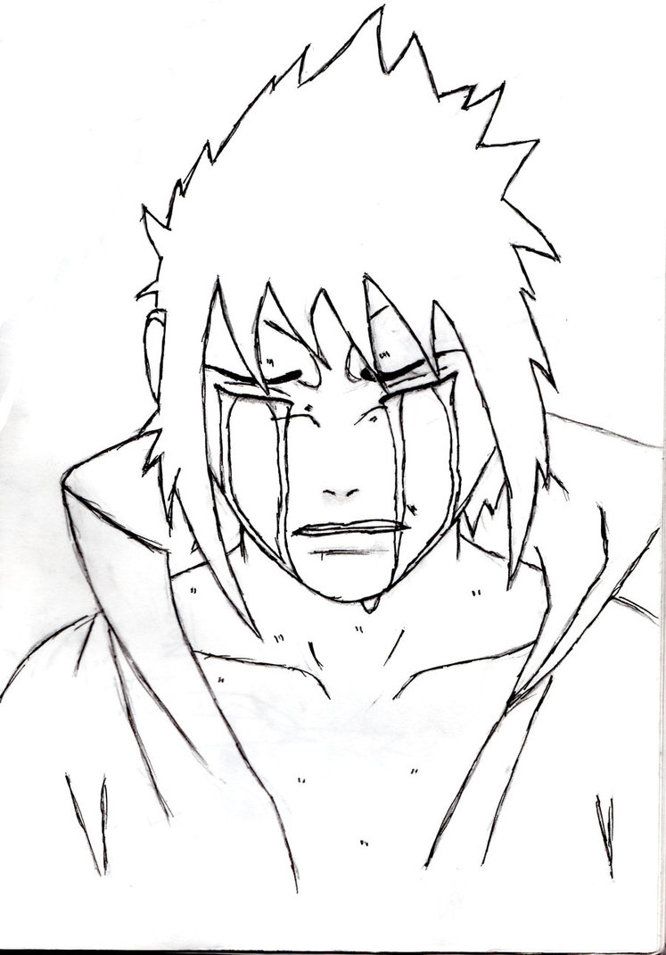 747x1070 Sasuke Uchiha Crying By Nightmarealchemist