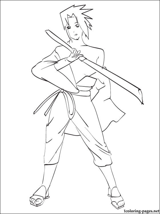 560x750 Sasuke Uchiha Naruto Coloring Page Coloring Pages