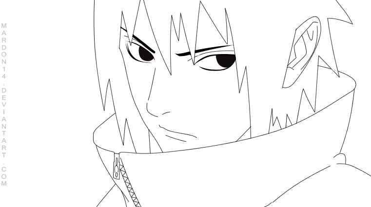 761x425 Sasuke Uchiha By Mardon14