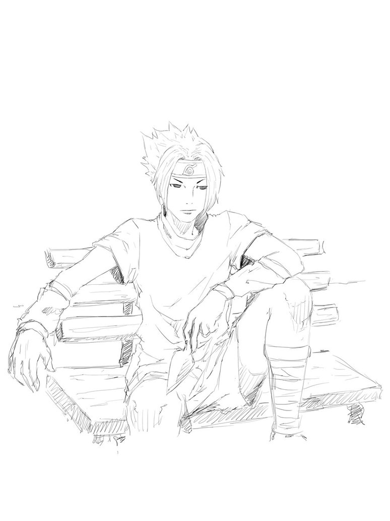 774x1032 Sasuke Uchiha By Mick Cortes