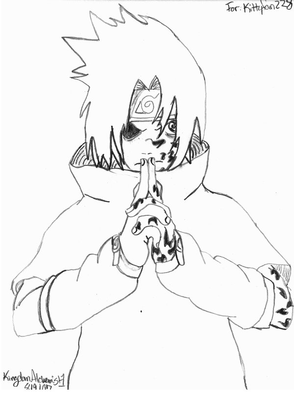 600x805 Sasuke Uchiha For Kitty D By Kingdomalchemist1