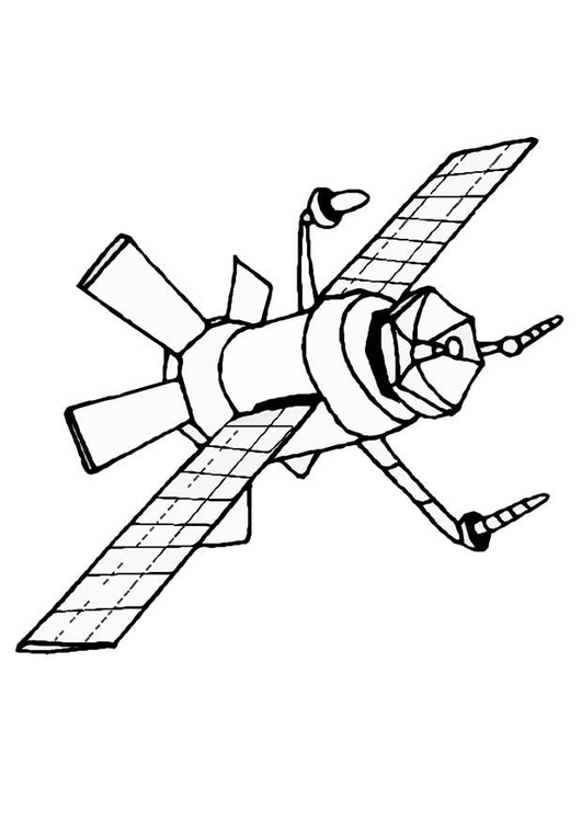531x750 Coloring Page Satellite
