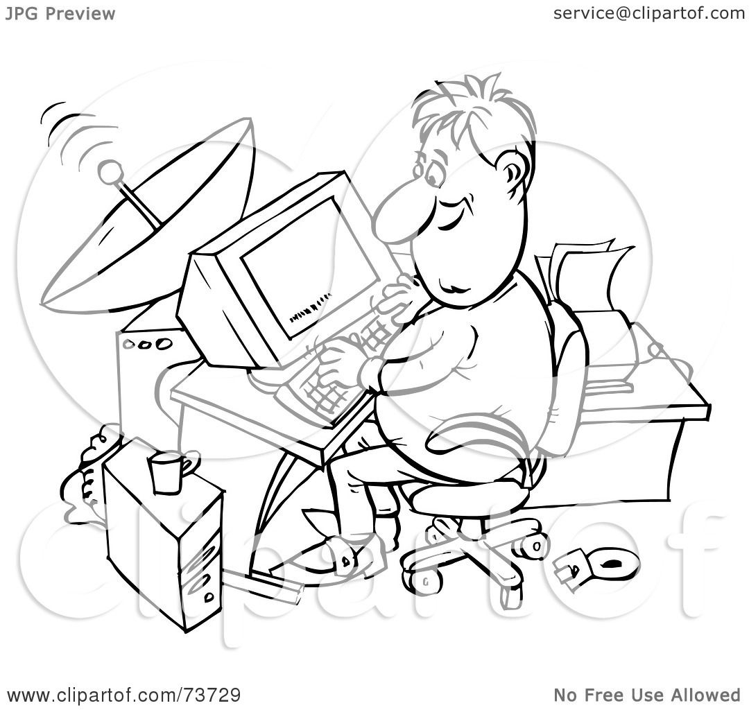 1080x1024 Royalty Free (Rf) Clipart Illustration Of A Black And White