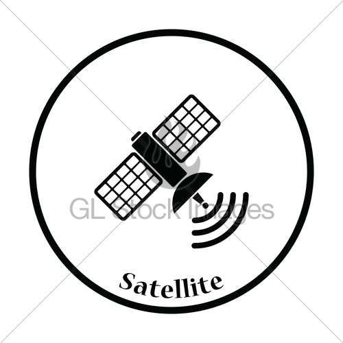 500x500 Satellite Icon Gl Stock Images