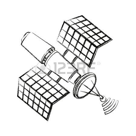 450x450 Satellite Wireless Technology World Global Net Vector Illustration