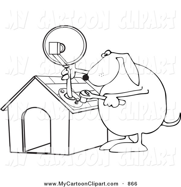 600x620 Cliprt Of Blacknd White Outline Of Dogttaching