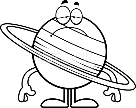 556x439 Sad Cartoon Saturn Stock Vector