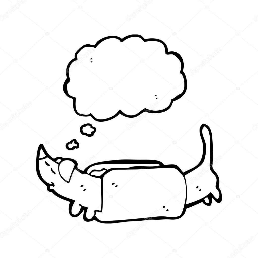 1024x1024 Sausage Dog Cartoon Stock Vector Lineartestpilot