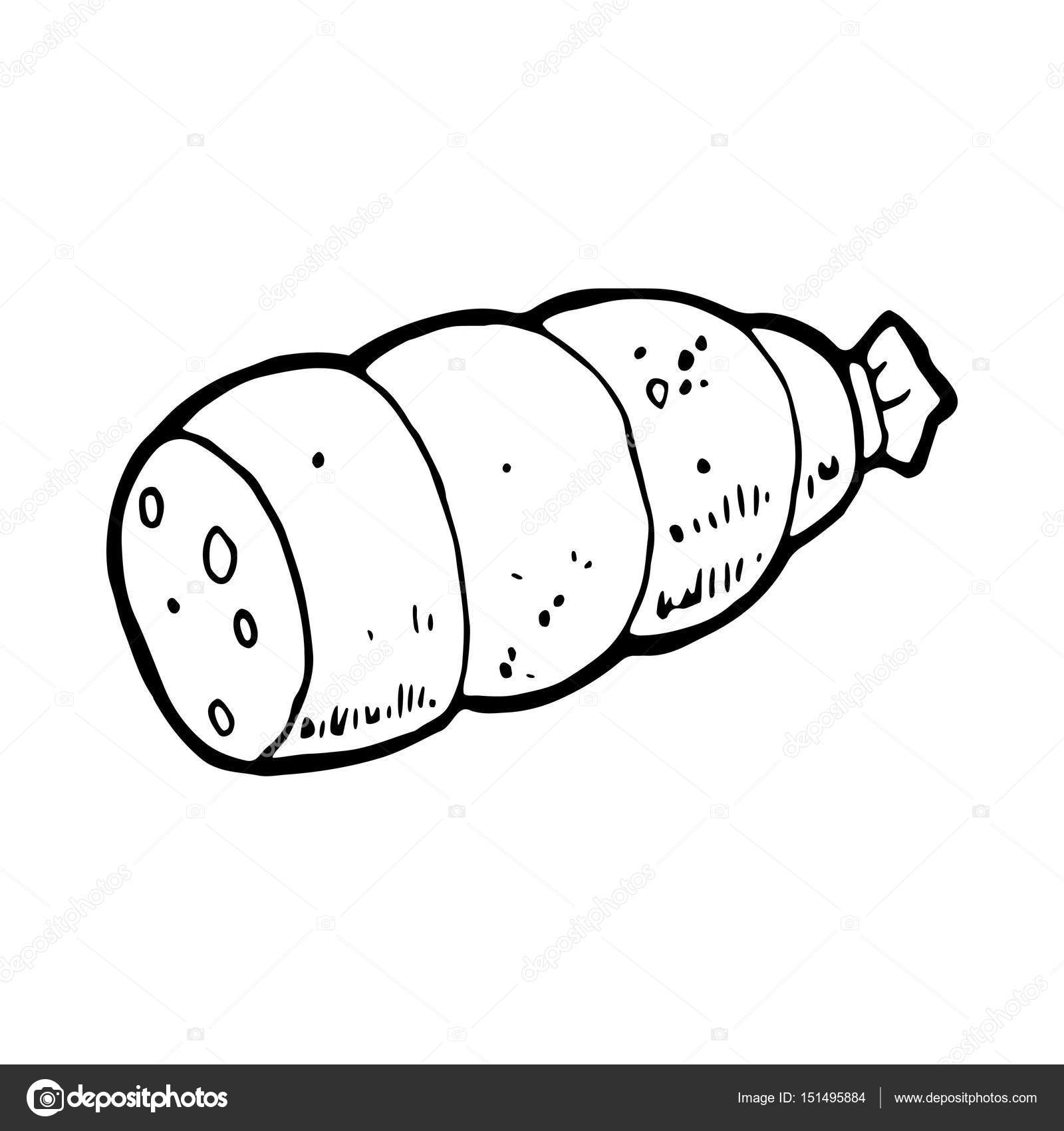1600x1700 Hand Drawn Sausage Stock Vector Everydaytemplate