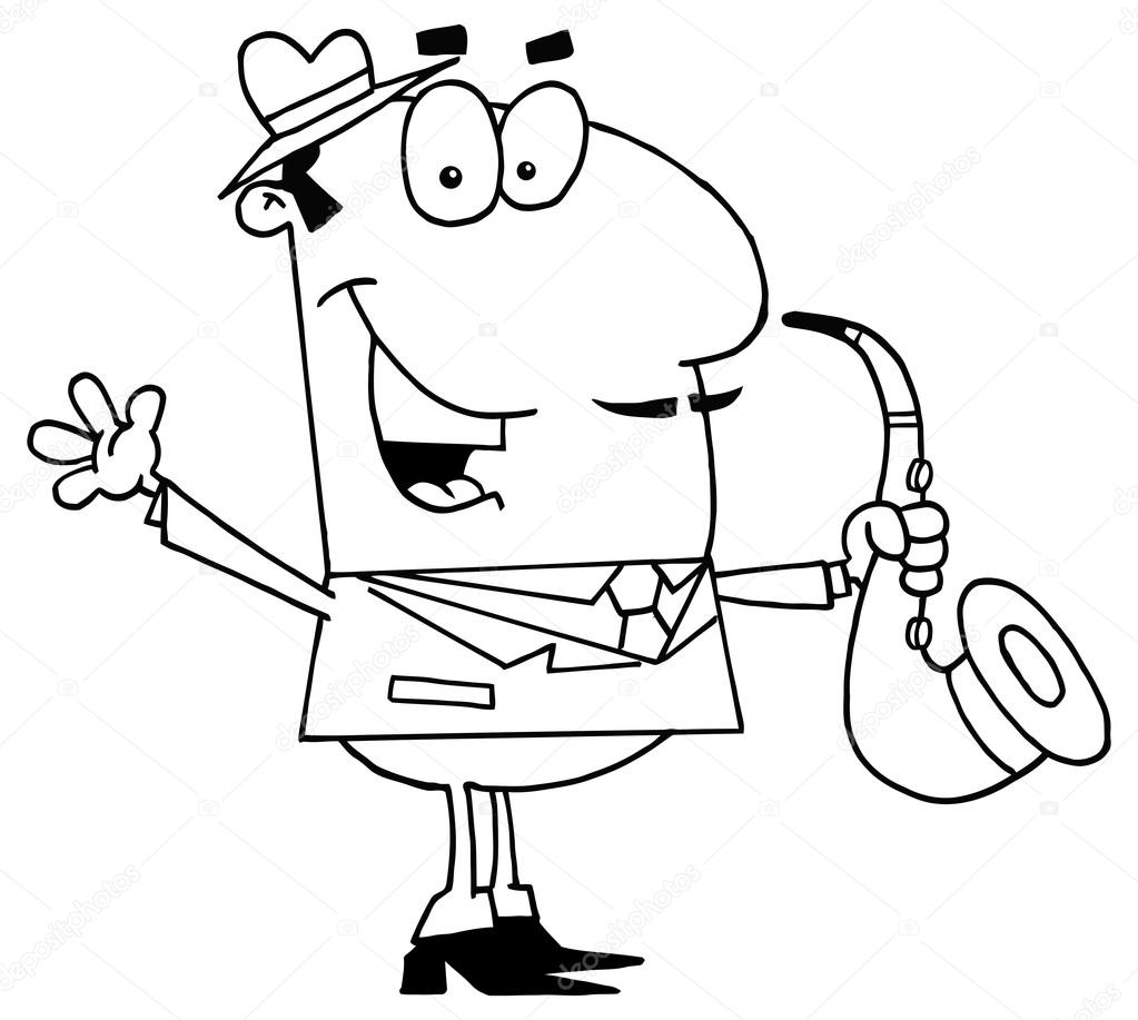 1023x917 Printable Coloring Pages Saxophone Coloring Pages