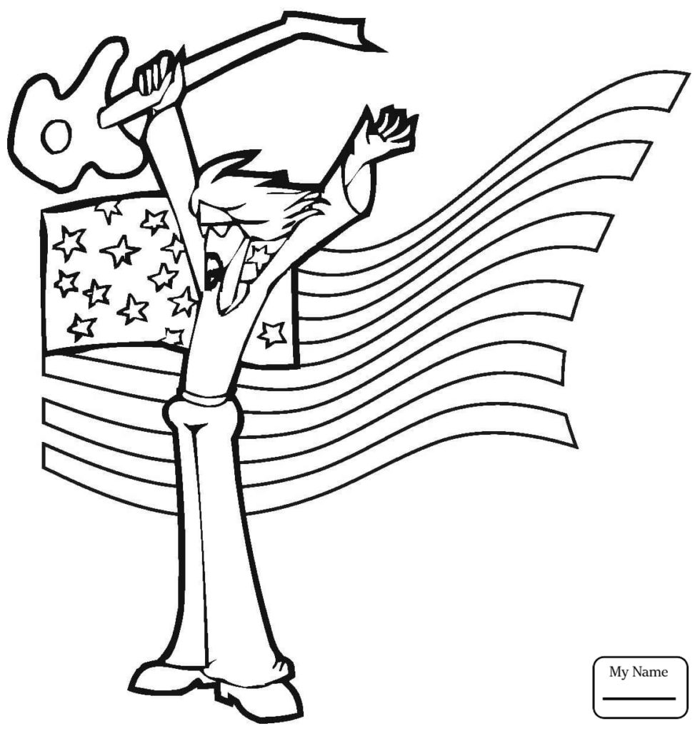 980x1024 Saxophone Coloring Page