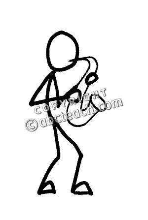 300x447 Saxophone Clip Art