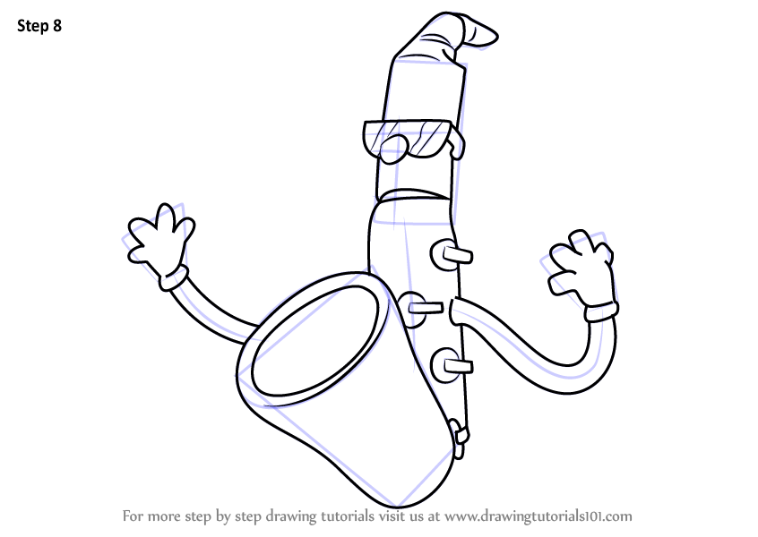 846x600 Learn How To Draw Saxophone From Don'T Hug Me I'M Scared (Don'T