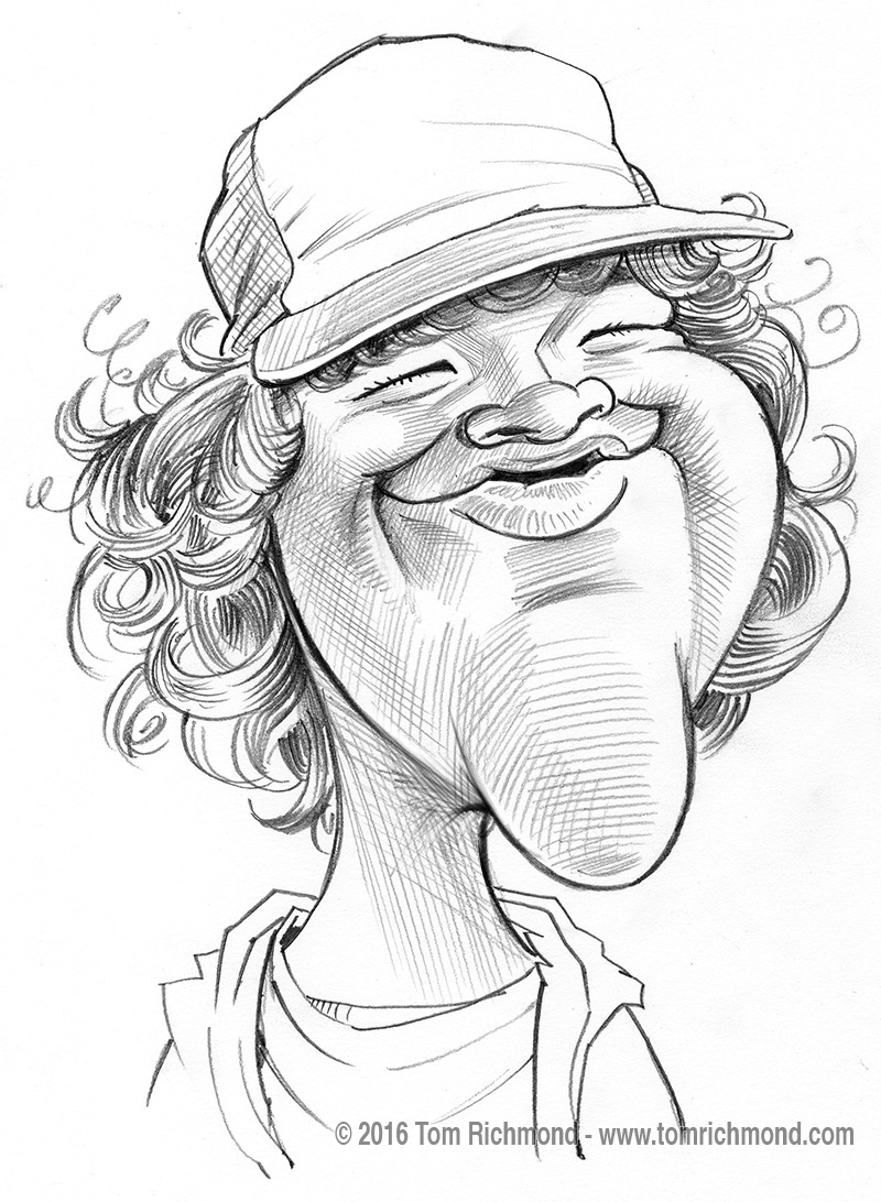 800x1092 More Cast Caricatures! Here Is Gaten Matarazzo