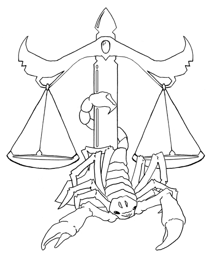433x525 Scale And Scorpion By Myrmior